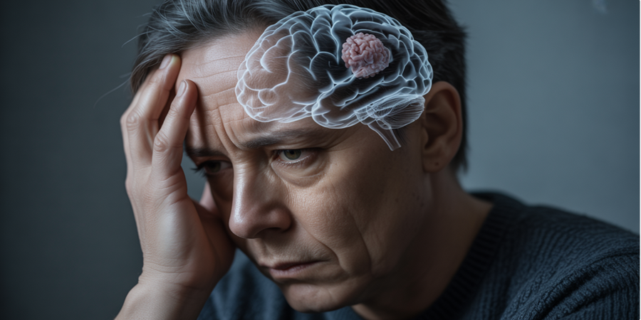 Sinais como tontura, visão turva e lapsos de memória podem indicar a presença de um tumor cerebral em fase inicial, especialmente em adultos./Ilustração Cortesia Editorial Ideia