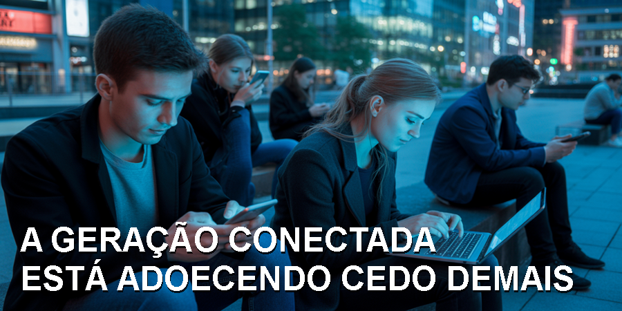 A geração mais conectada da história enfrenta um aumento preocupante de doenças antes restritas a idades mais avançadas. / Ideia