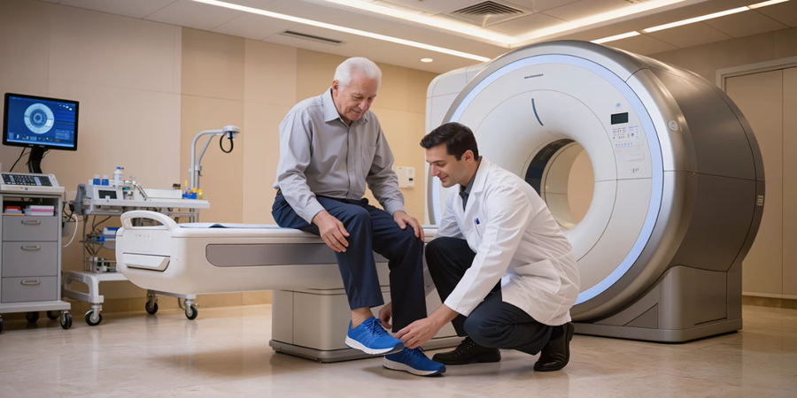 Pequenos gestos de acolhimento podem transformar completamente a experiência de um paciente durante um exame médico.